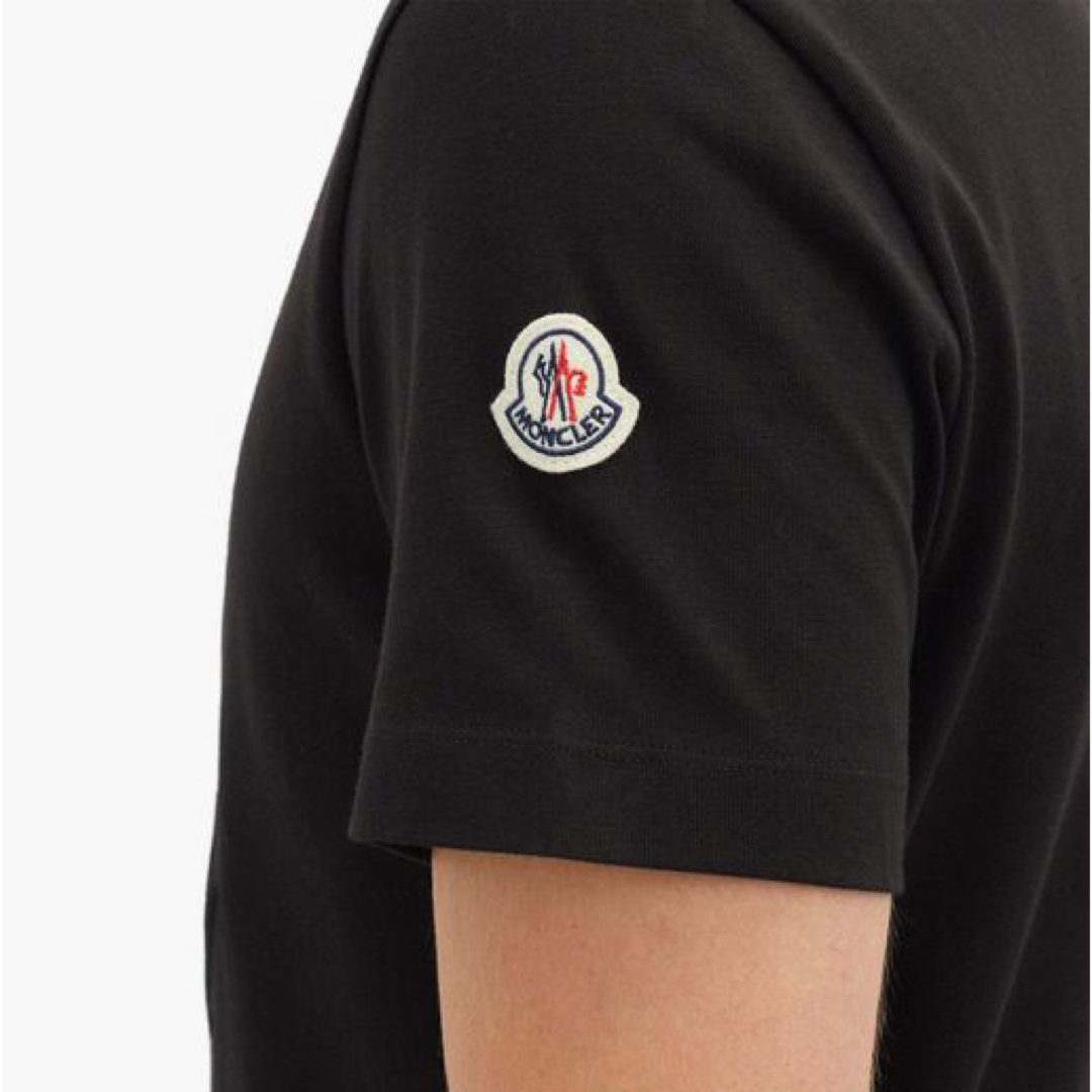 ☆希少☆ MONCLER Tシャツ Ｍ モンクレール ブラック ワッペン 完売 ...