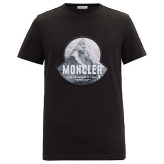 モンクレール(MONCLER)の★希少★ MONCLER Tシャツ Ｍ　モンクレール ブラック ワッペン 完売(Tシャツ/カットソー(半袖/袖なし))