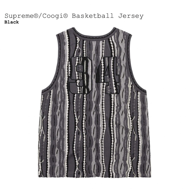 Supreme(シュプリーム)のSupreme Coogi Basketball Jersey  BLACK メンズのトップス(タンクトップ)の商品写真