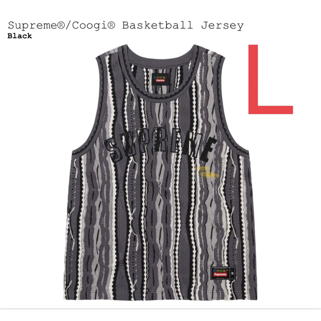 Supreme Coogi Basketball Jersey  BLACKLargeCOLOR