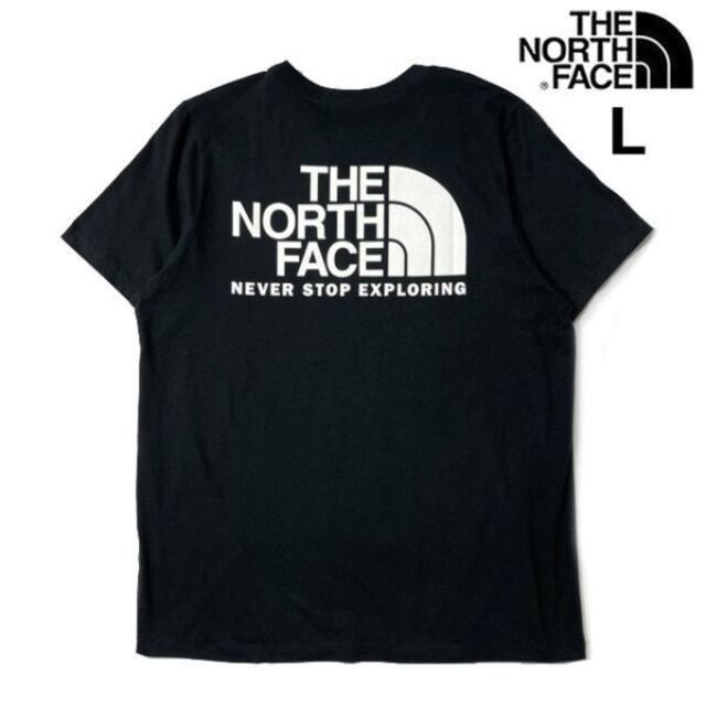 THE NORTH FACE(ザノースフェイス)のノースフェイス W THROWBACK Tシャツ US(L)黒 180902 レディースのトップス(Tシャツ(半袖/袖なし))の商品写真