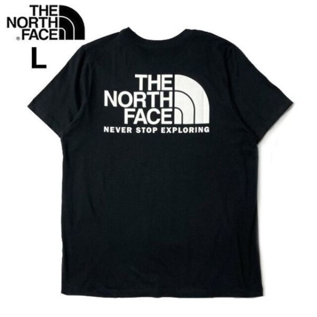 THE NORTH FACE(ザノースフェイス)のノースフェイス W THROWBACK Tシャツ US(L)黒 180902 レディースのトップス(Tシャツ(半袖/袖なし))の商品写真