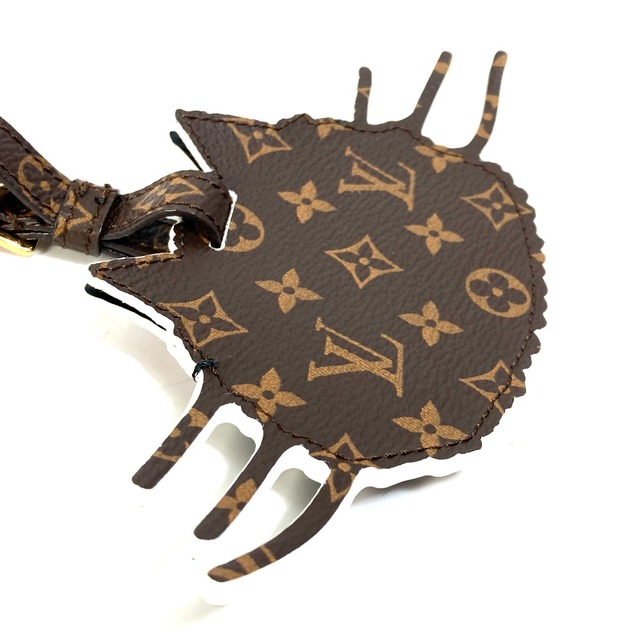 ルイヴィトン LOUIS VUITTON ポルト アドレス キャットグラム MP2282 エピ モノグラム 猫 カバン キーリング キーホルダー  バッグチャーム エピレザー ブラック 新品同様