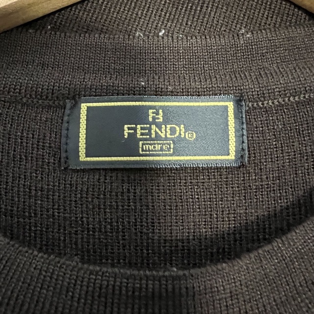 FENDI - オールド FENDI フェンディ ロゴ ズッカ柄 半袖 ウール