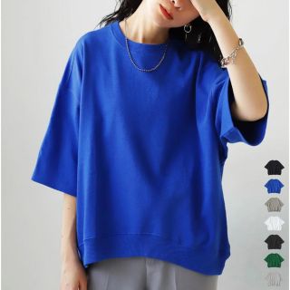 アンティカ(antiqua)の【新品】アンティカ 半袖 裏毛プルオーバー トレーナー レディース トップス(Tシャツ(半袖/袖なし))