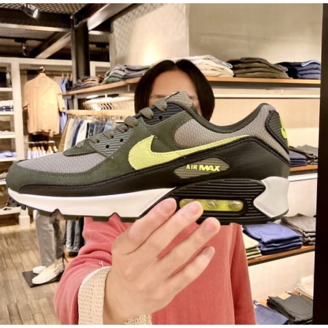 NIKE Air Max 90 MEDIUMOLIVE/VOLT-SEQUOI