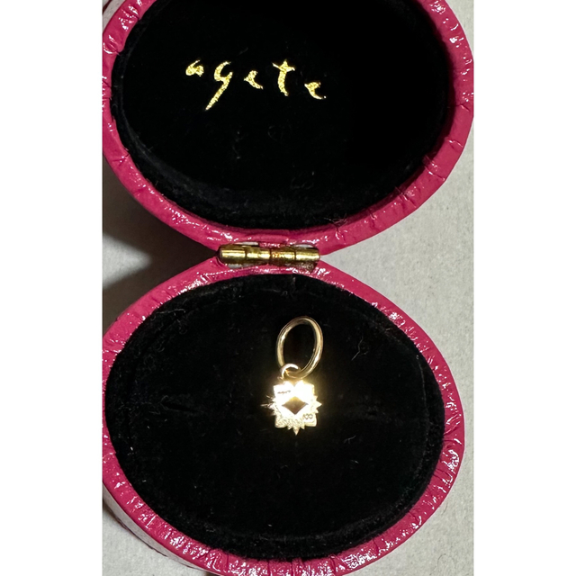 レア agete K10 ルビー ネックレス チャーム classic-