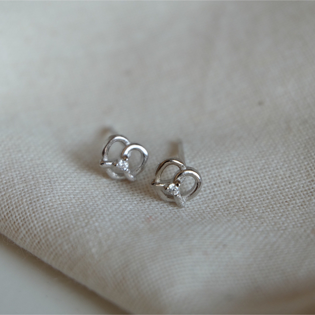 Plage(プラージュ)のNo.P2326⌇heart pierce ❪sv❫ ⌇silver925 レディースのアクセサリー(ピアス)の商品写真