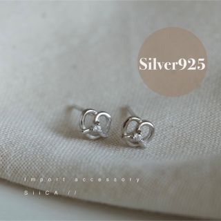 プラージュ(Plage)のNo.P2326⌇heart pierce ❪sv❫ ⌇silver925(ピアス)