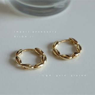 フリークスストア(FREAK'S STORE)のNo.P2324⌇NAMI pierce ❪gold❫ ⌇K18(ピアス)