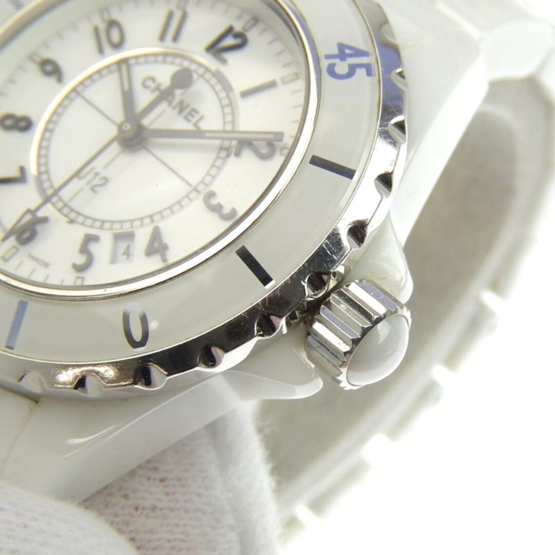 シャネル CHANEL J12 レディース ボーイズ クォーツ 腕時計 セラミック ホワイト文字盤 H0968  新入荷 CH0750