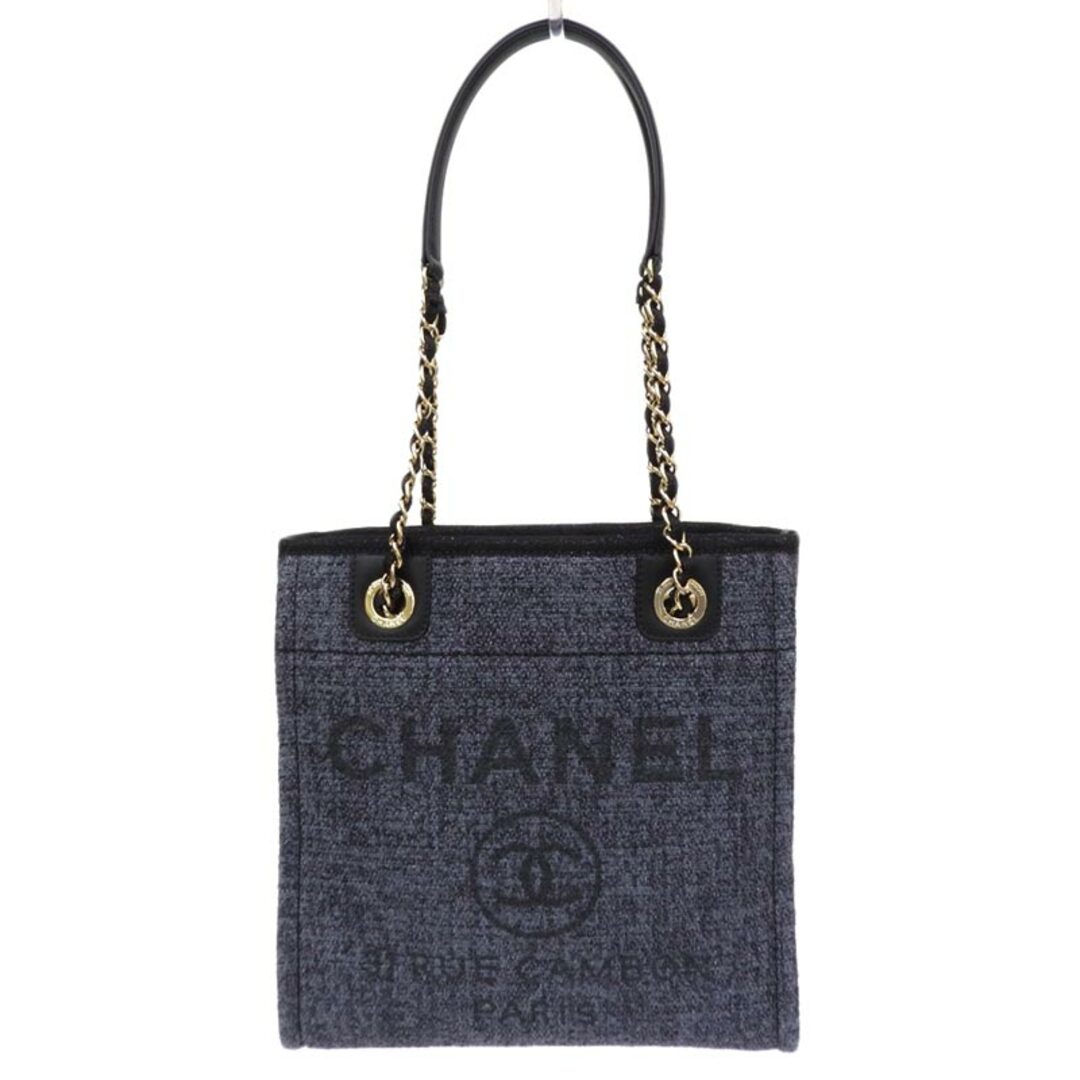 シャネル CHANEL ドーヴィルPM ショルダーバッグ チェーンショルダー ツイード グレー ブラック A66939 美品 新入荷 CH0771約115ｃｍ持ち手を含む高さ