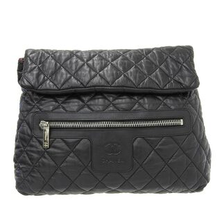 シャネル(CHANEL)のシャネル CHANEL コココクーン リュックサック バックパック ラムスキン ブラック ボルドー A47094 13番台 中古 新入荷 CH0791(リュック/バックパック)