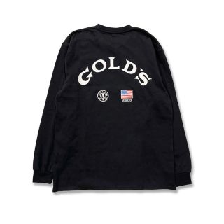 ゴールドジム　ロングスリーブTシャツ ブラックXL(トレーニング用品)