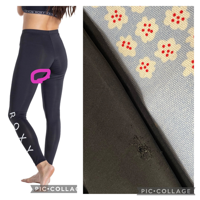 Roxy(ロキシー)のROXY ロキシー PEARL DIVE ラッシュレギンス レギンス UVカット レディースのレッグウェア(レギンス/スパッツ)の商品写真