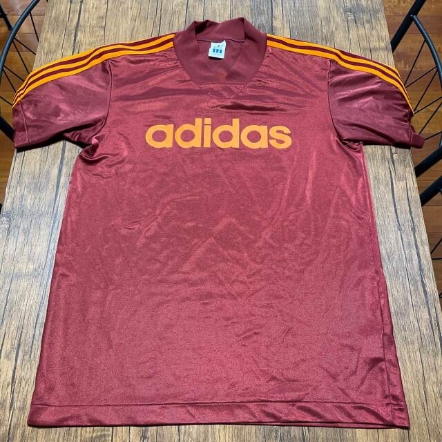 adidas(アディダス)の80s~90s『adidas』アディダス　ゲームシャツ　デサント製　ヴィンテージ メンズのトップス(Tシャツ/カットソー(半袖/袖なし))の商品写真