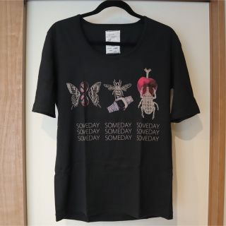 シャリーフ(SHAREEF)のSHAREEF 虫 カットソー tシャツ ブラック カブトムシ 蝶(Tシャツ/カットソー(半袖/袖なし))