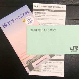 ジェイアール(JR)のJR東日本　株主優待　1枚　＋　サービス券(その他)