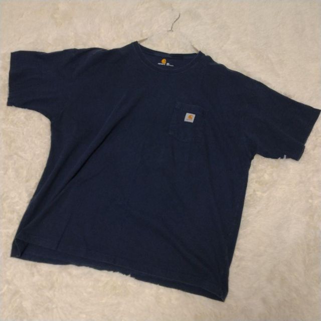 carhartt(カーハート)のCarhartt BIGサイズ Tシャツ 3XL ネイビー メンズのトップス(Tシャツ/カットソー(半袖/袖なし))の商品写真