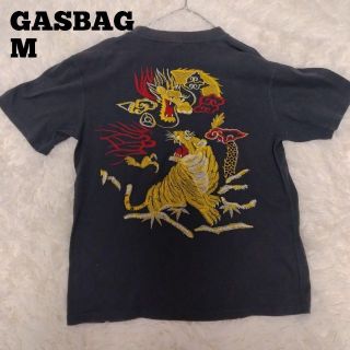 GASBAG 刺繍　Tシャツ M ダークグレー