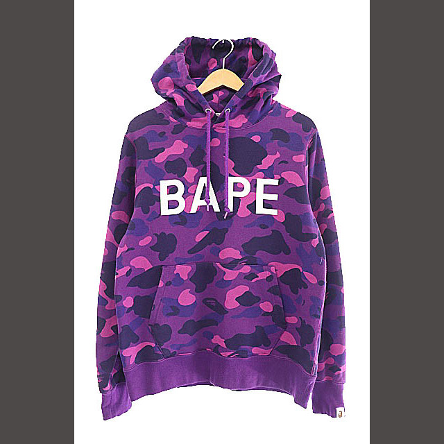 少し美品 A BATHING APE アベイシングエイプ プルオーバーパーカー