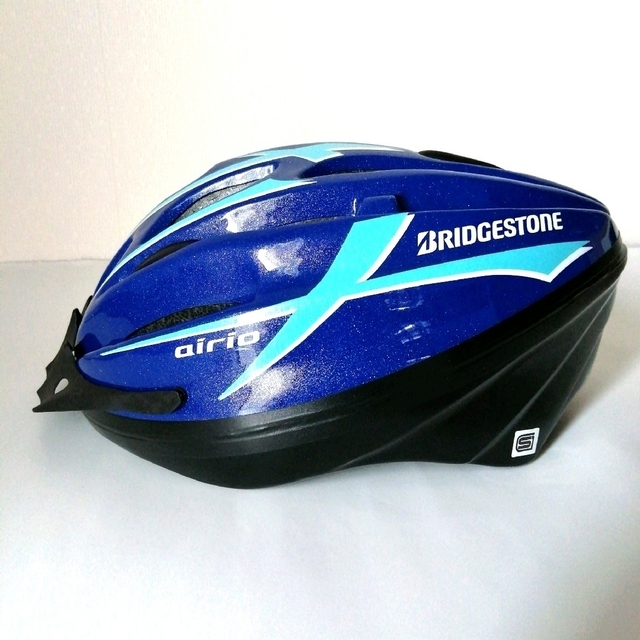 BRIDGESTONE(ブリヂストン)のブリヂストン ヘルメット エアリオ キッズ M ブルー 自動車/バイクのバイク(ヘルメット/シールド)の商品写真