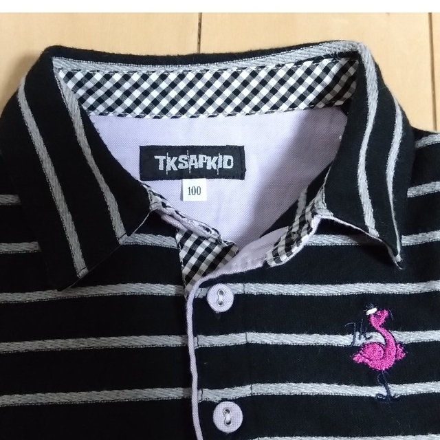TK(ティーケー)のキッズ　襟付きTシャツ　半袖 キッズ/ベビー/マタニティのキッズ服男の子用(90cm~)(Tシャツ/カットソー)の商品写真