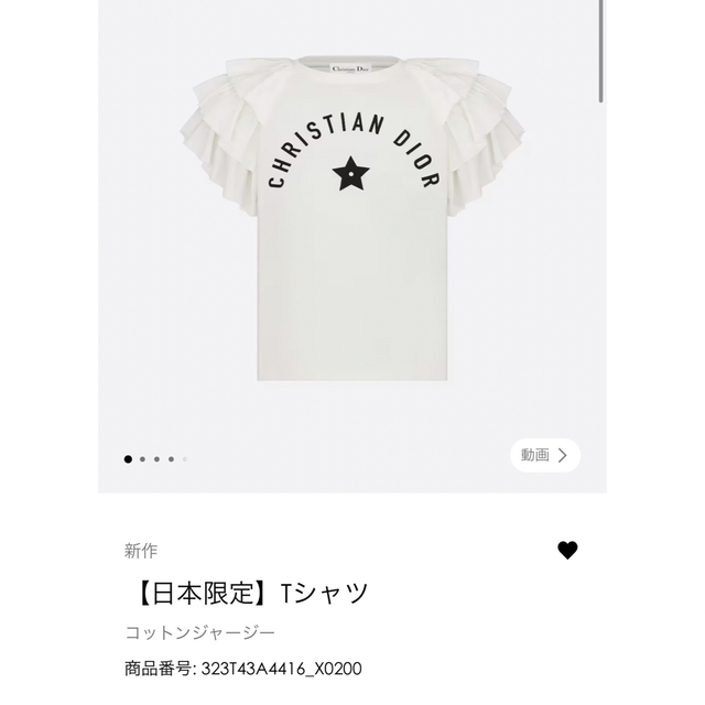 日本限定！DIOR レディースTシャツ【2023SS】