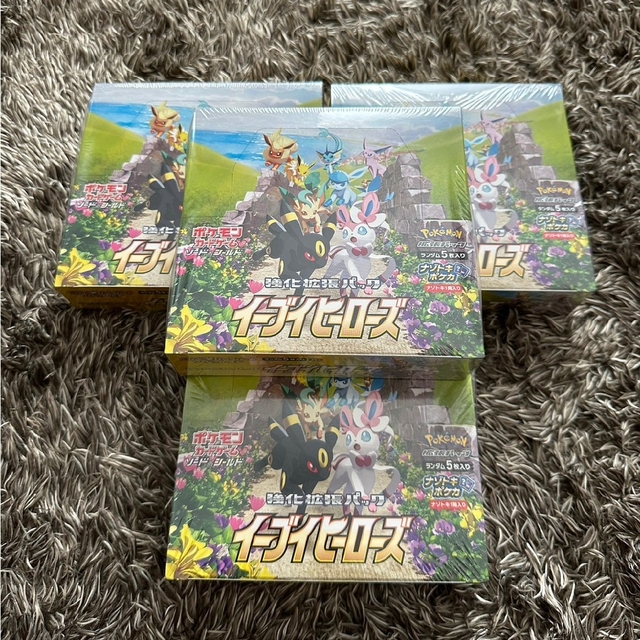 ポケモン - ポケモンカードゲーム イーブイヒーローズ 4BOX 新品未開封 ポケモン - ポケモンカードゲーム イーブイヒーローズ 4BOX 新品未開封