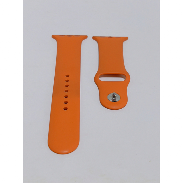 Hermes(エルメス)のApple Watch HERMES エルメス オレンジラバーバンド アップル メンズの時計(ラバーベルト)の商品写真