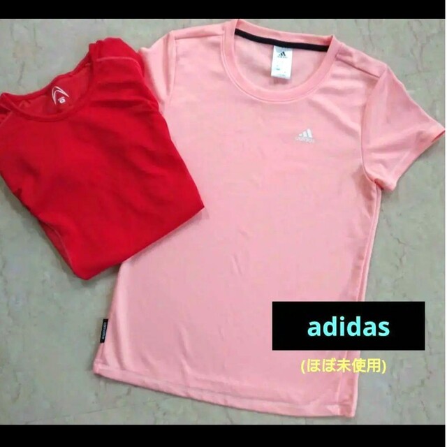 adidas(アディダス)の【ほぼ未使用】adidas と トップバリュー スポーツウェア セット売り レディースのトップス(Tシャツ(半袖/袖なし))の商品写真