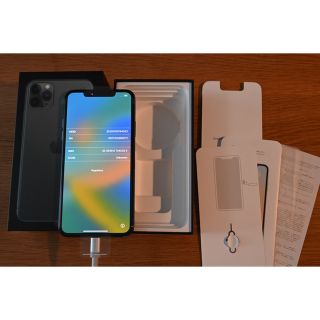 アップル(Apple)のSIMフリー iPhone11 Pro Max 256GB ミッドナイトグリーン(スマートフォン本体)