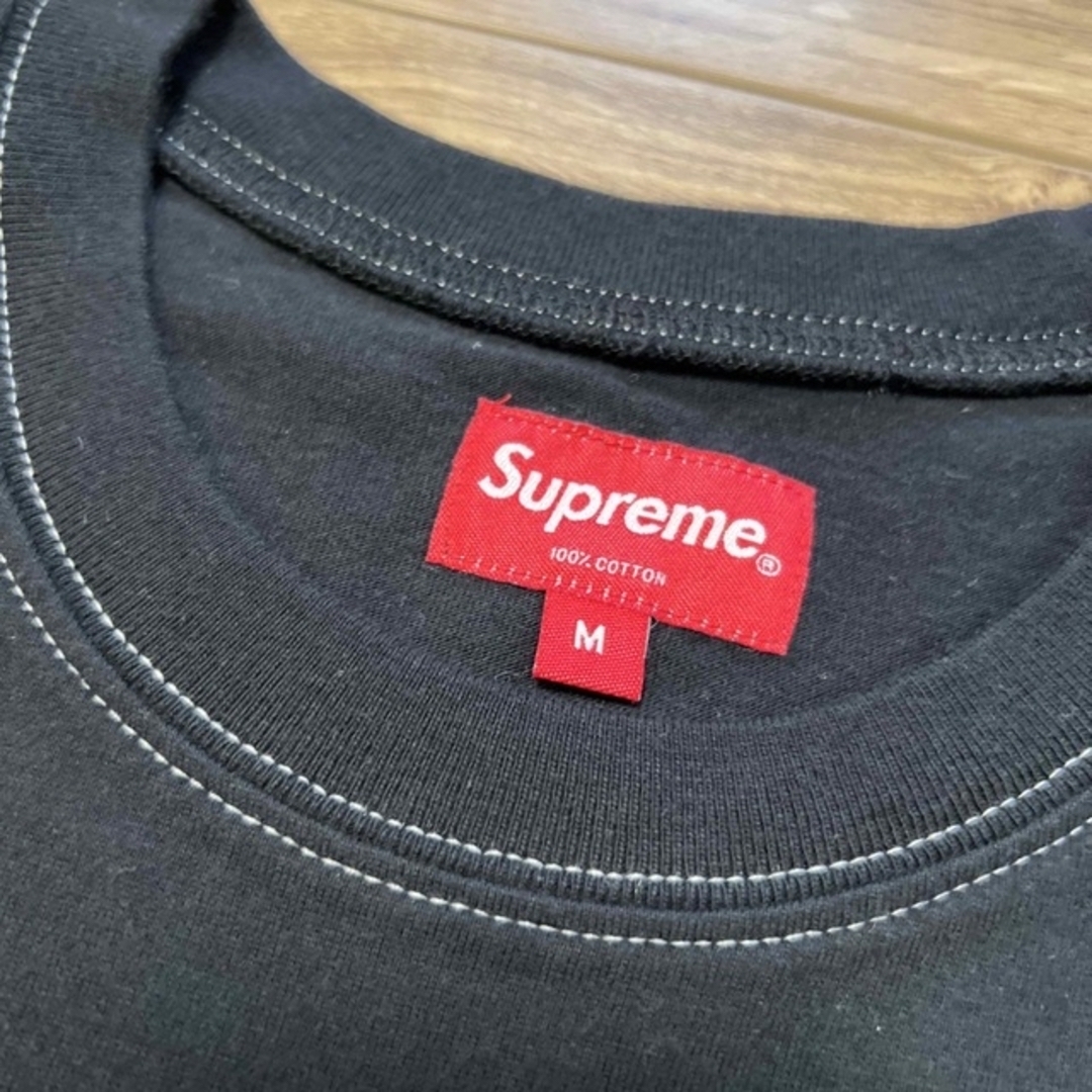 Supreme(シュプリーム)の【SUP】20SS Contrast Stitch Pocket Tee【M】 メンズのトップス(Tシャツ/カットソー(半袖/袖なし))の商品写真