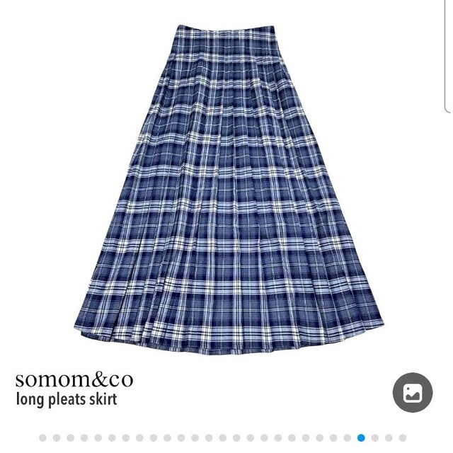 long pleats skirt　チェックロングプリーツスカート レディースのスカート(ロングスカート)の商品写真