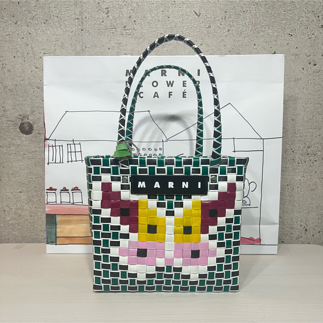 MARNI マルニ カゴバッグ グリーン 人気商品