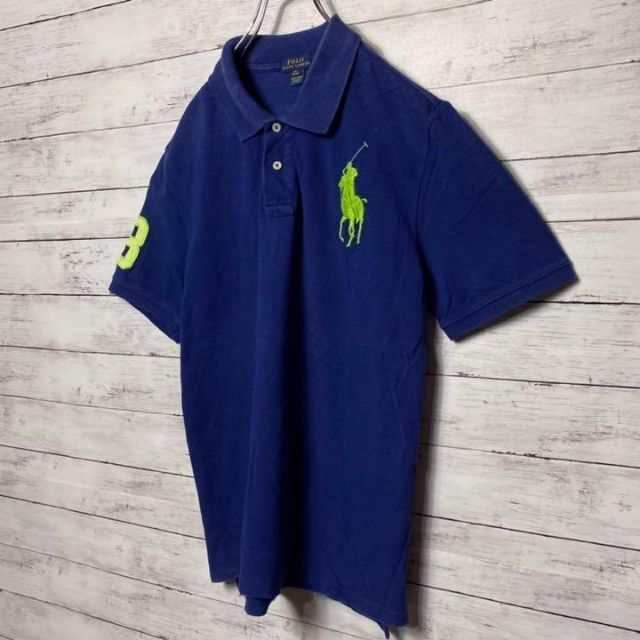 POLO RALPH LAUREN(ポロラルフローレン)の【人気デザイン】ポロラルフローレンビックポニー刺繍ロゴ　ポロシャツ メンズのトップス(ポロシャツ)の商品写真