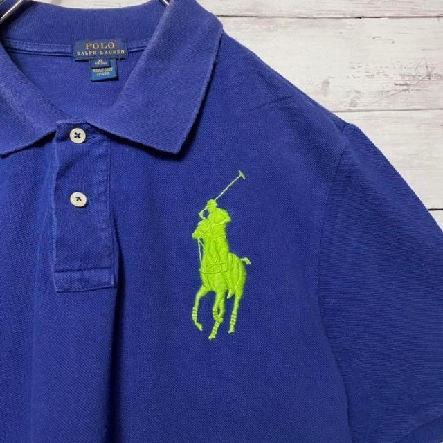 POLO RALPH LAUREN(ポロラルフローレン)の【人気デザイン】ポロラルフローレンビックポニー刺繍ロゴ　ポロシャツ メンズのトップス(ポロシャツ)の商品写真