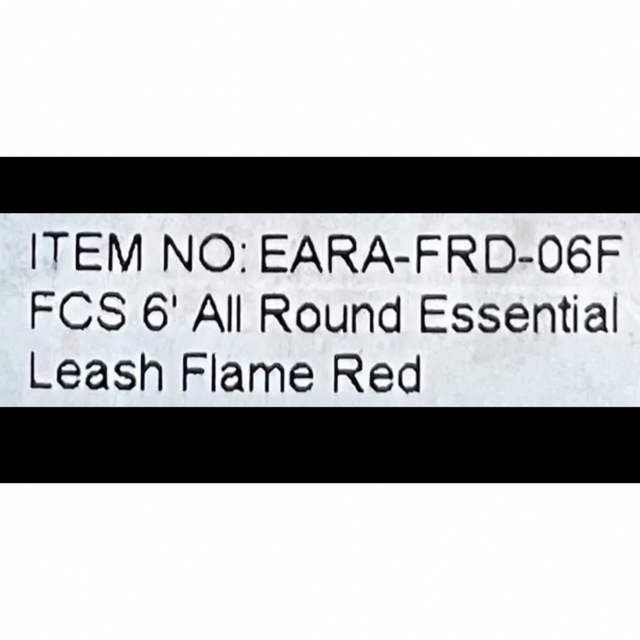 FCS ALL ROUND FLAME-RED LEASH 6' リーシュコード スポーツ/アウトドアのスポーツ/アウトドア その他(サーフィン)の商品写真