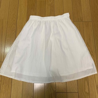 grove ホワイト　スカート(ひざ丈スカート)