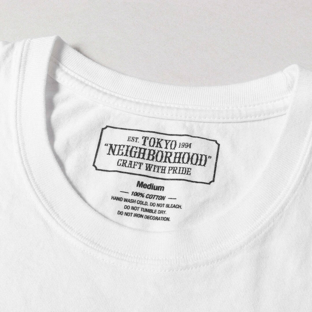 NEIGHBORHOOD ネイバーフッド Tシャツ スネーク グラフィック クルーネックTシャツ RATTLESNAKE-2 / C-TEE. SS 20SS ホワイト 白 M トップス カットソー 半袖 【メンズ】【美品】トップス