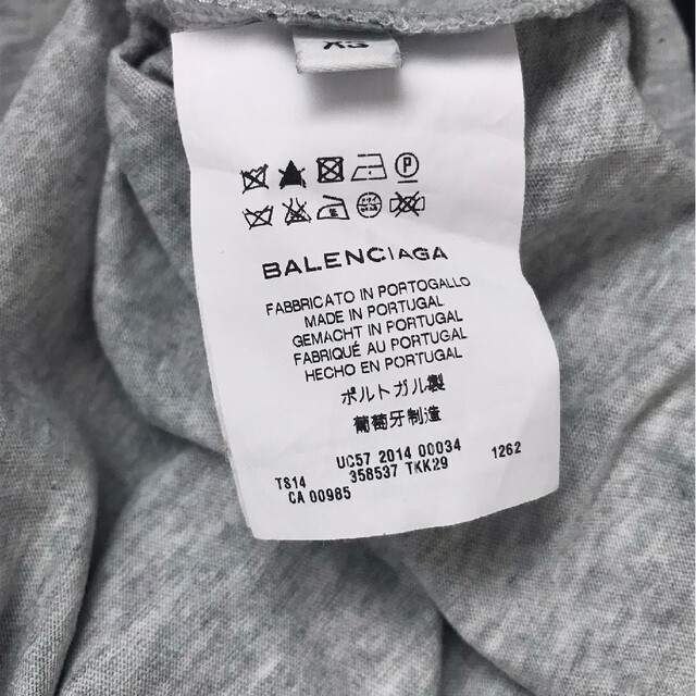 美品 BALENCIAGA バレンシアガ 半袖Tシャツ グレー サイズXS - Tシャツ ...