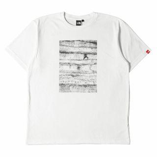 ザノースフェイス(THE NORTH FACE)のTHE NORTH FACE ノースフェイス Tシャツ グラフィック プリント ポリ コットン クルーネックTシャツ NT31330 ホワイト 白 L トップス カットソー 半袖 【メンズ】【中古】(Tシャツ/カットソー(半袖/袖なし))