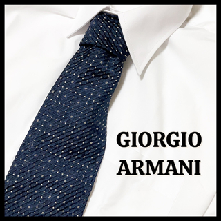 ジョルジオアルマーニ(Giorgio Armani)の✨美品✨ ジョルジオアルマーニ ネクタイ シルク100% ブルー 高級 人気(ネクタイ)