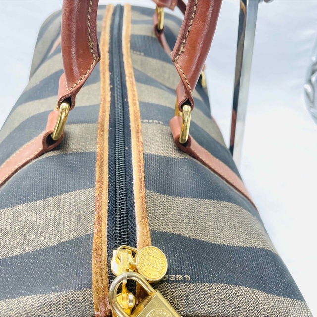 お見舞い 希少 FENDI ミニボストンバッグ フェンディ ペカン ボストン