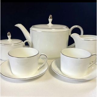 ウェッジウッド(WEDGWOOD)のウェッジウッド　ヴェラウォン  ポットセット　Blanc Sur Blanc(食器)