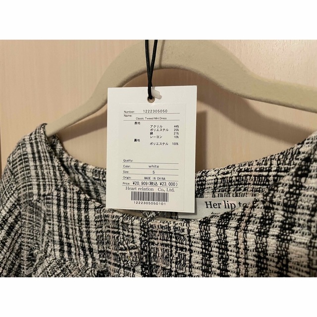 Her lip to(ハーリップトゥ)のHerlipto  Classic Tweed Mini Dress レディースのワンピース(ミニワンピース)の商品写真