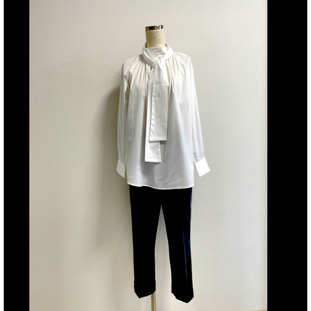 Drawer(ドゥロワー)のL'ECRIN レクラン　ブラウス　2way ribbon blouse レディースのトップス(シャツ/ブラウス(長袖/七分))の商品写真