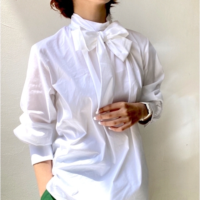 Drawer(ドゥロワー)のL'ECRIN レクラン　ブラウス　2way ribbon blouse レディースのトップス(シャツ/ブラウス(長袖/七分))の商品写真