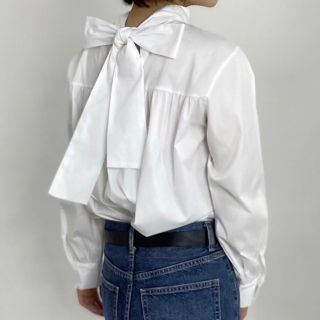 ドゥロワー(Drawer)のL'ECRIN レクラン　ブラウス　2way ribbon blouse(シャツ/ブラウス(長袖/七分))