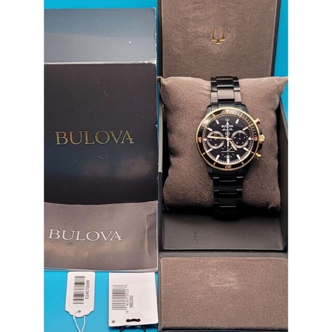Bulova - 動作品【中古】ブローバ 98B302マリンスター クロノグラフ